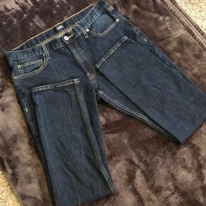 Blue/Dark Wash men’s jeans. Fashion/casual.